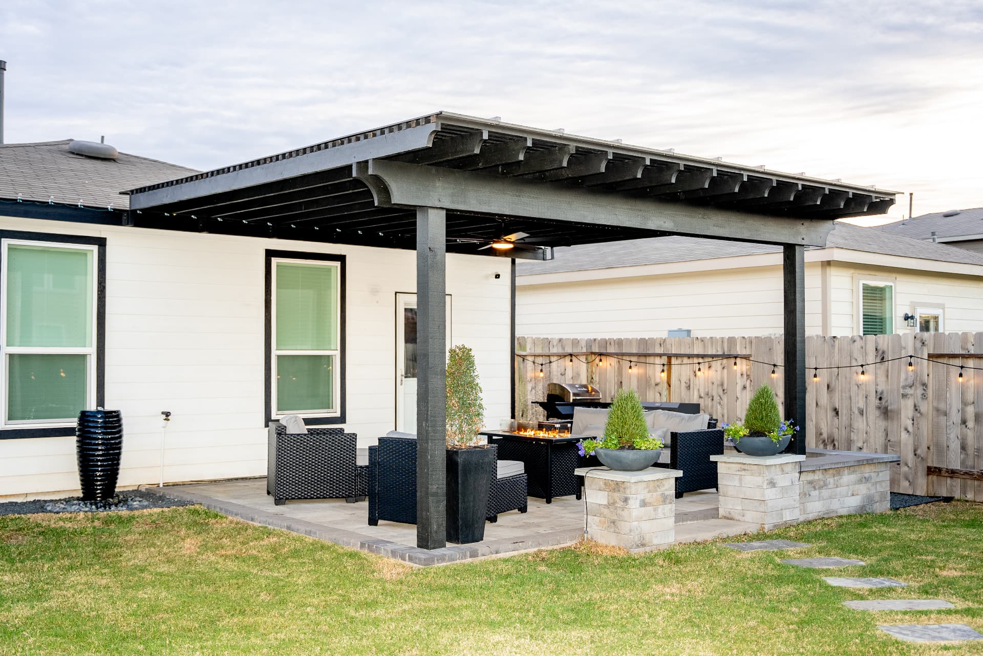 Pergolas by Greystone Landscapes in Houston, TX