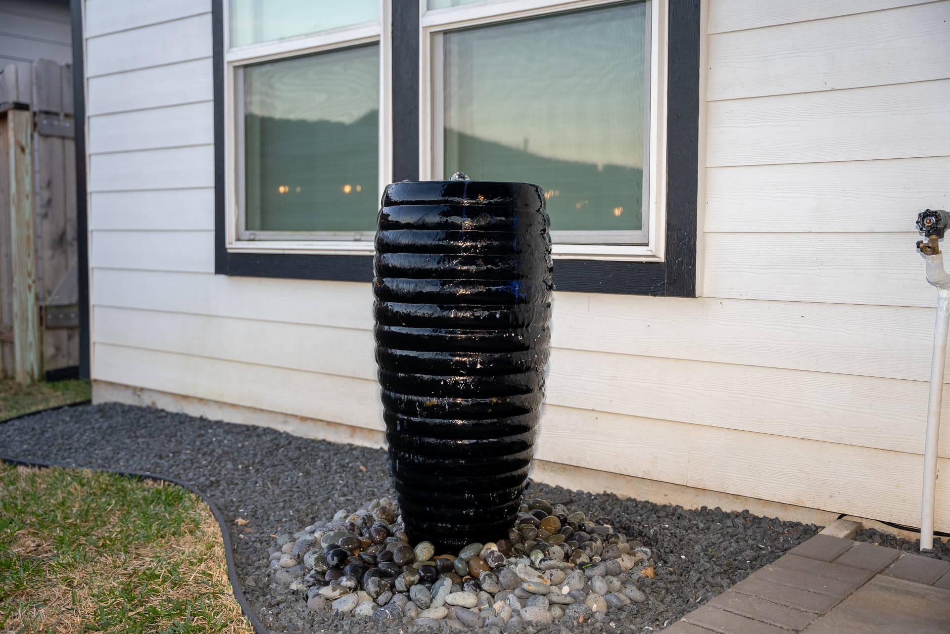 Water Features installation example 3 by Greystone Landscapes in Houston, TX