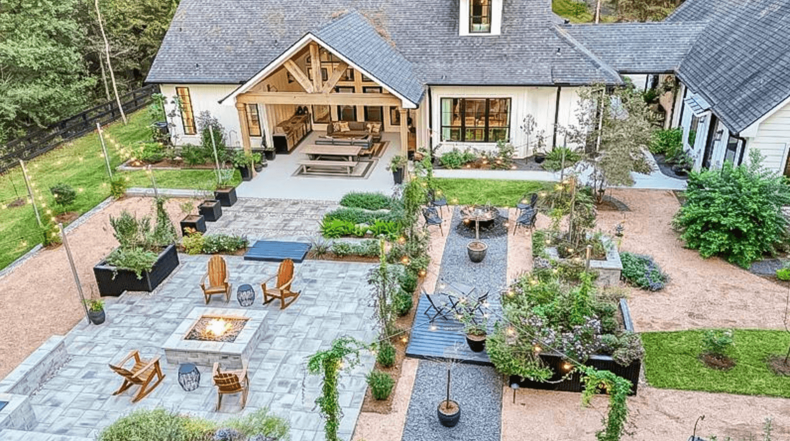 Fire Pits installation example 4 by Greystone Landscapes in Houston, TX